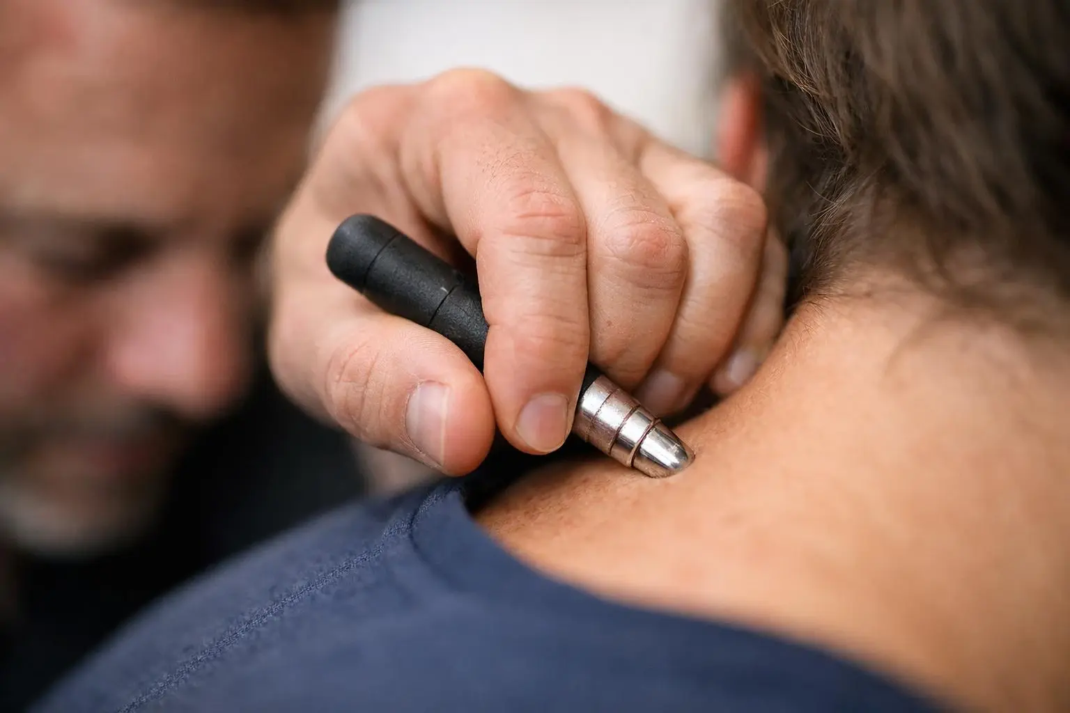 Chiropractic Adjustment in Chiropractor: Chiropractic Adjustment is a hands-on procedure where a licensed chiropractor app...