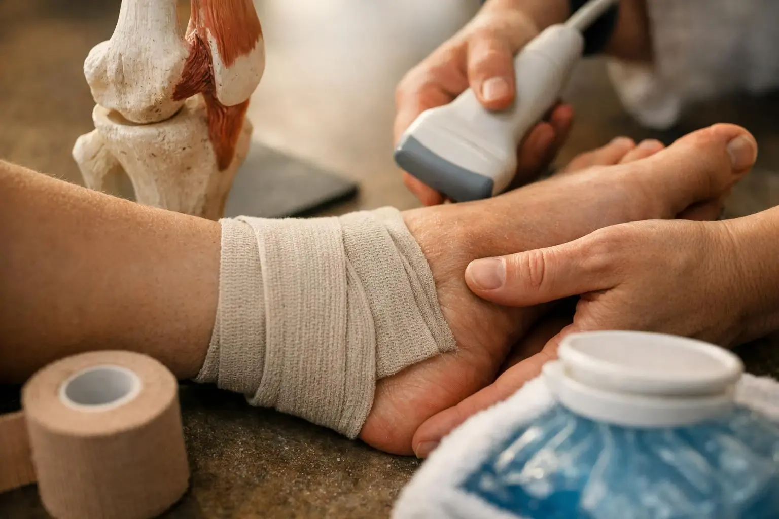 Ligament Sprain in Chiropractor: Ligament Sprain is an injury to a ligament, the tough band of—visual guide