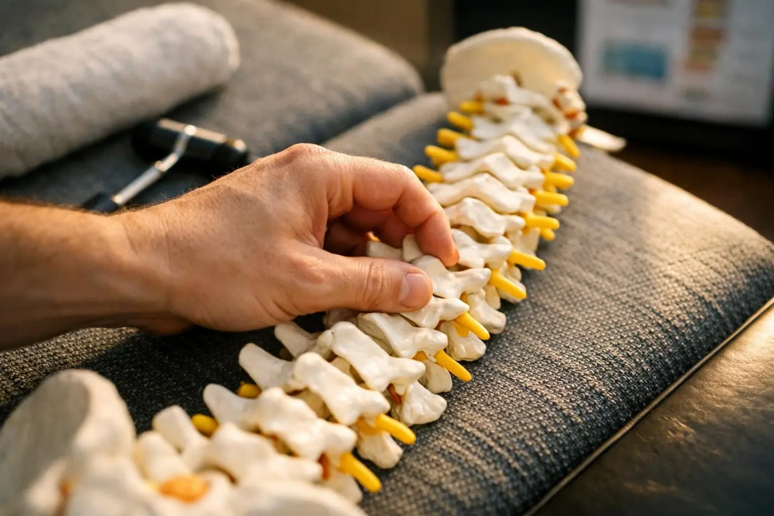 Spinal Adjustment in Chiropractor: Spinal Adjustment is a manual therapy technique used by chiropractors to apply—visual g...